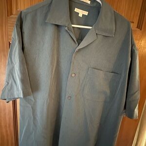 Current/Elliott Slate Blue Casual Button Down Shirt